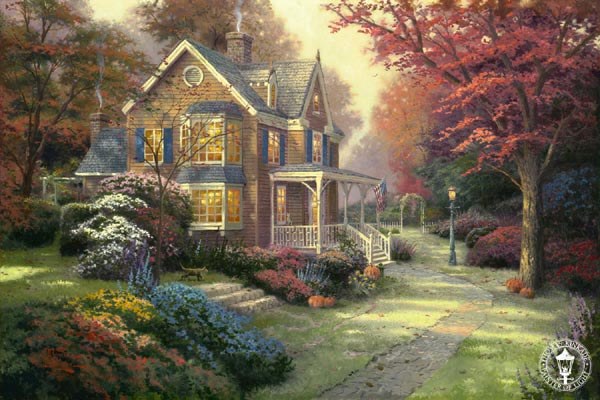 Thomas Kinkade Victorian Autumn